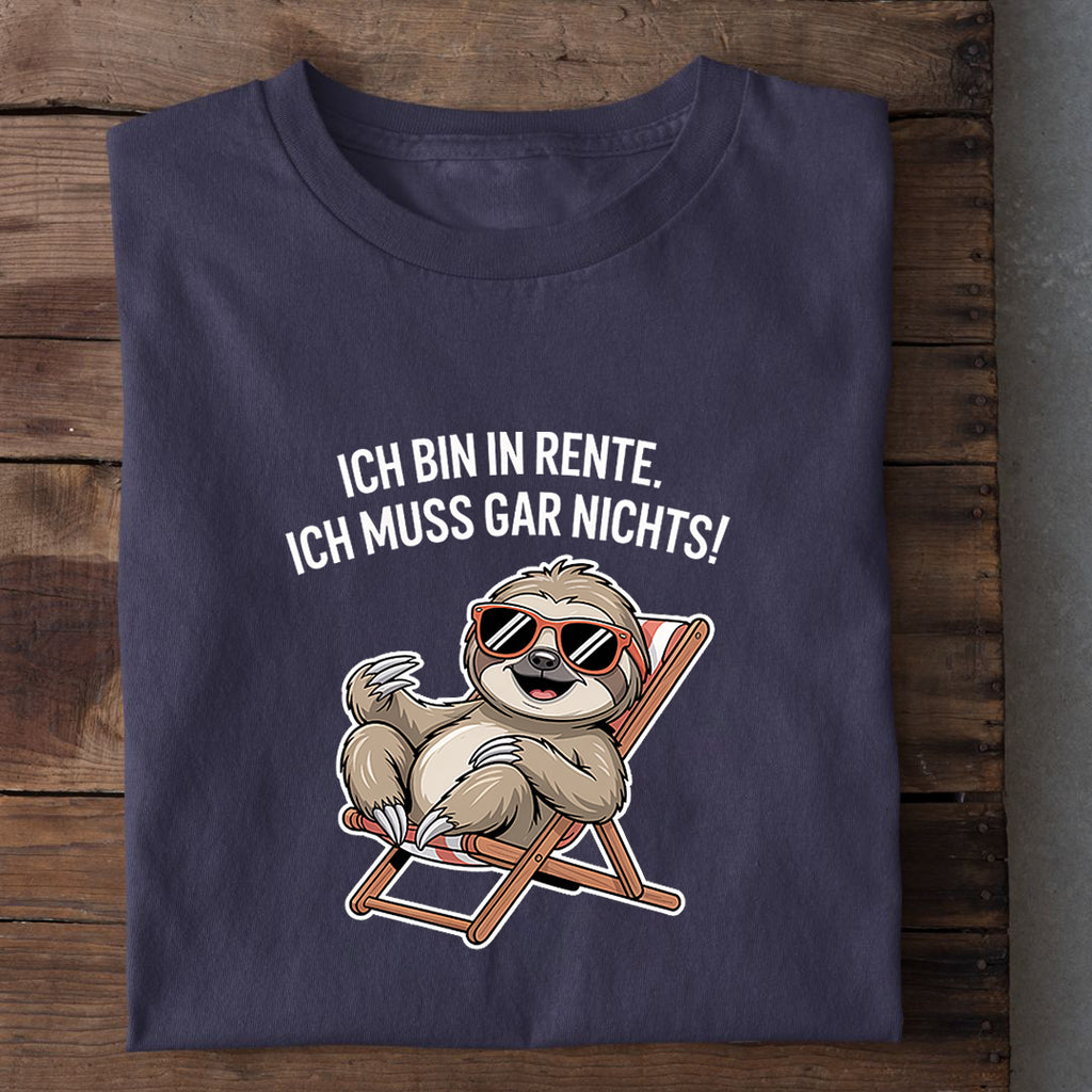 T-Shirt Rente Faultier, weitere Ansicht