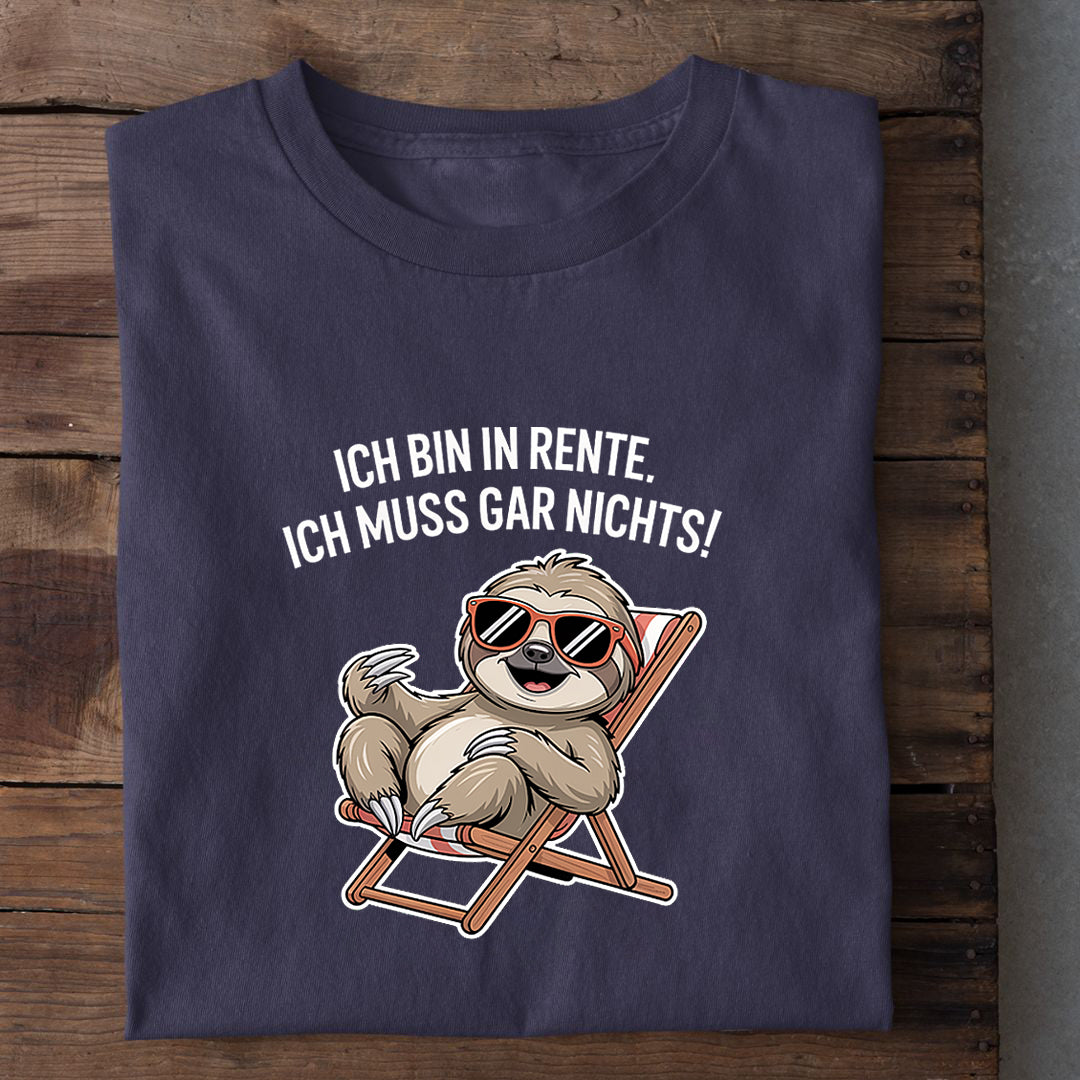 T-Shirt Rente Faultier, weitere Ansicht