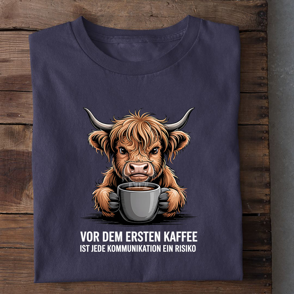 T-Shirt Erster Kaffe, weitere Ansicht