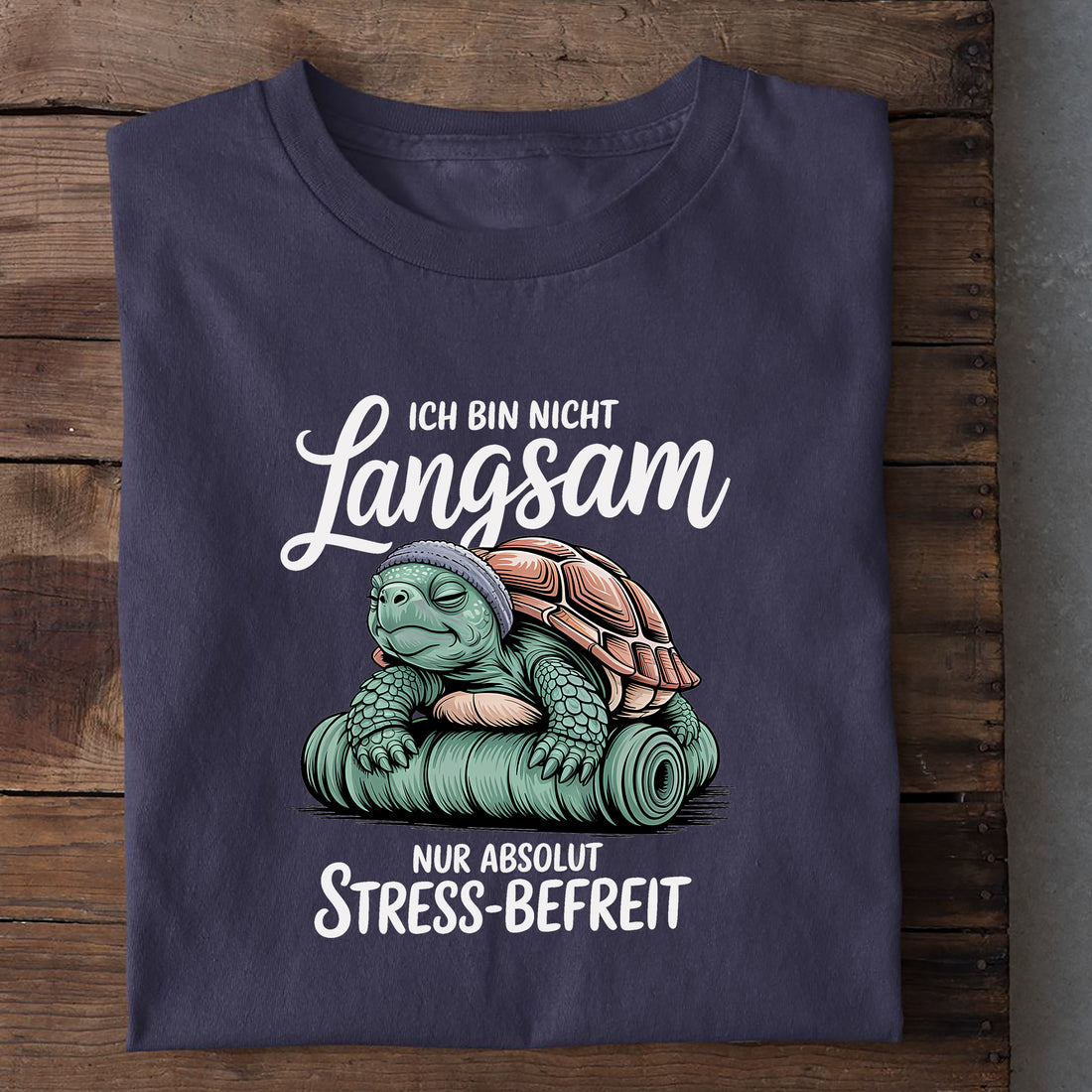 T-Shirt Stressbefreit, weitere Ansicht