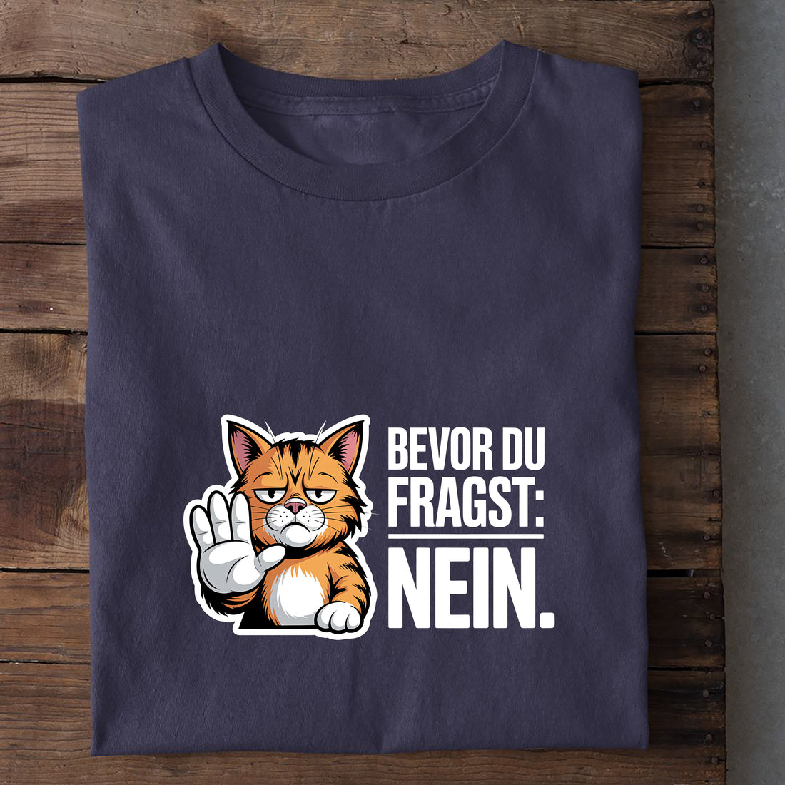 T-Shirt Nein Katze, weitere Ansicht