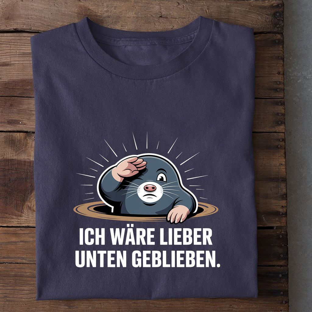 T-Shirt Lieber Unten geblieben, weitere Ansicht
