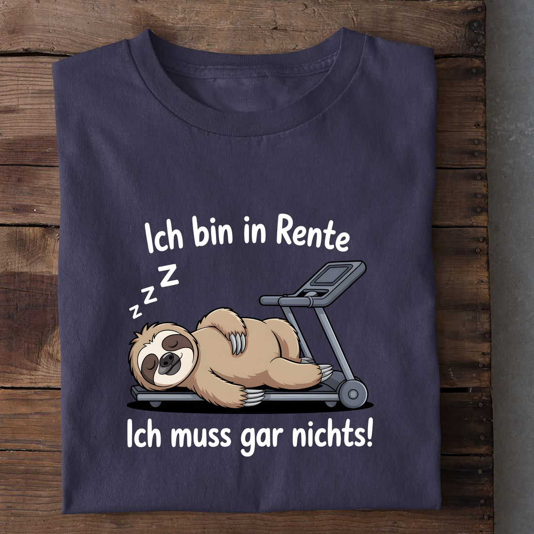 T-Shirt Ich bin in Rente Laufband, weitere Ansicht