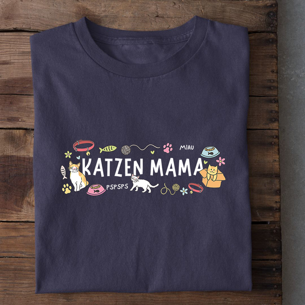 T-Shirt Katzen Mama Chaotisch, weitere Ansicht