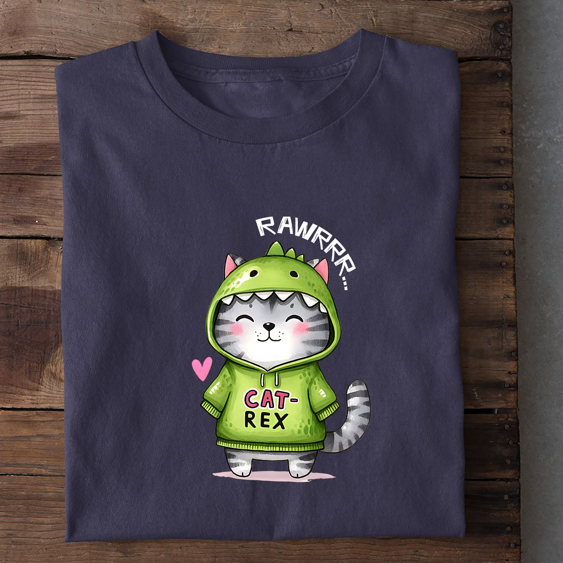T-Shirt Cat Rex, weitere Ansicht