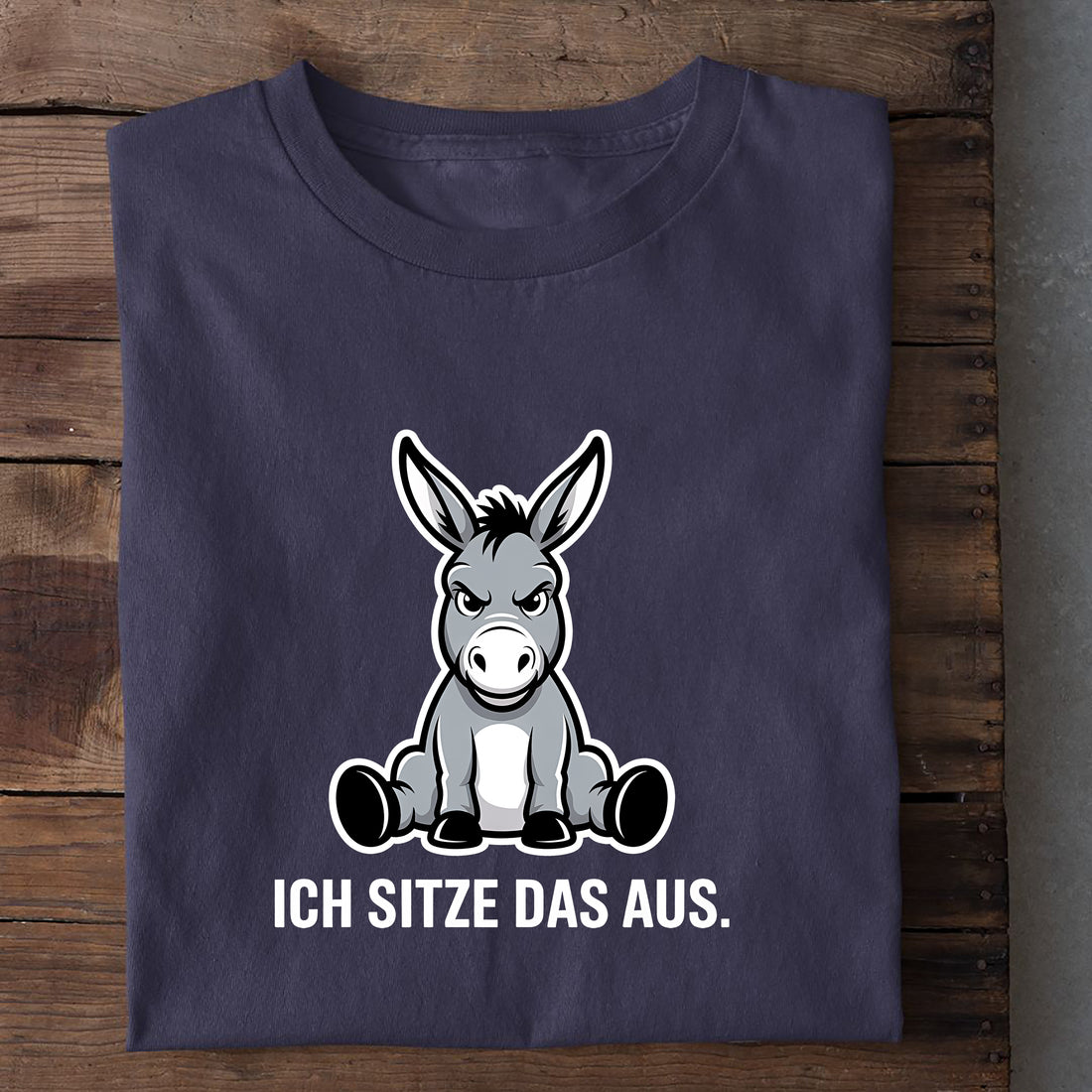 T-Shirt Ich sitze das aus, weitere Ansicht