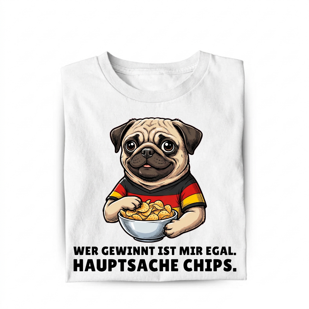 Hauptsache Chips Bio T-Shirt