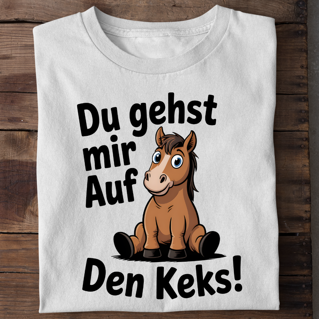 T-Shirt Du gehst mir auf den Keks, Detailansicht