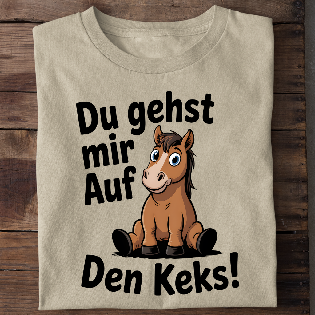 T-Shirt Du gehst mir auf den Keks, Seitenansicht