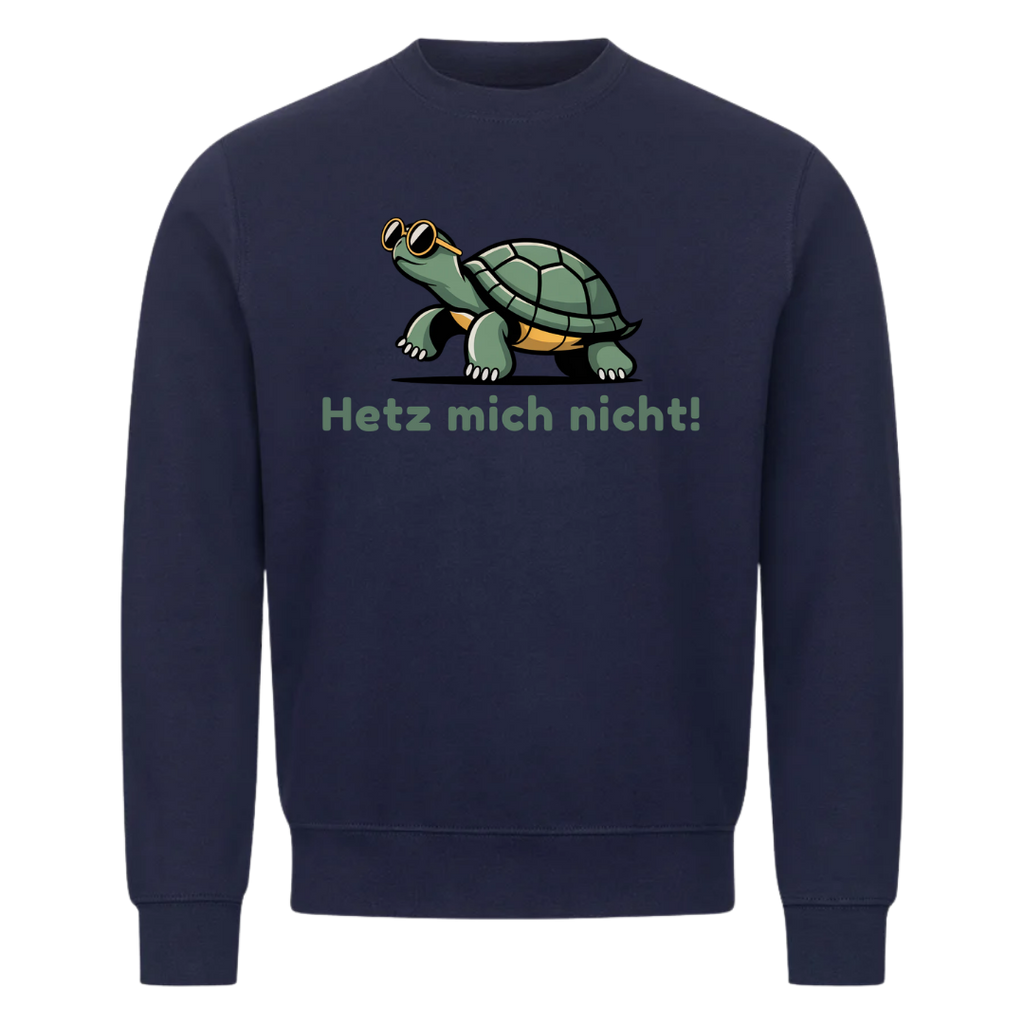 Sweatshirt Hetz mich nicht, getragen