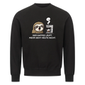 Lustiges Sweatshirt mit Spruch Der Kaffee läuft Faultier, Vorderansicht
