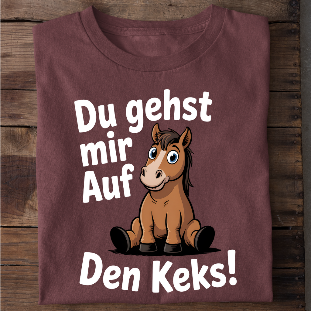 T-Shirt Du gehst mir auf den Keks, Rückansicht