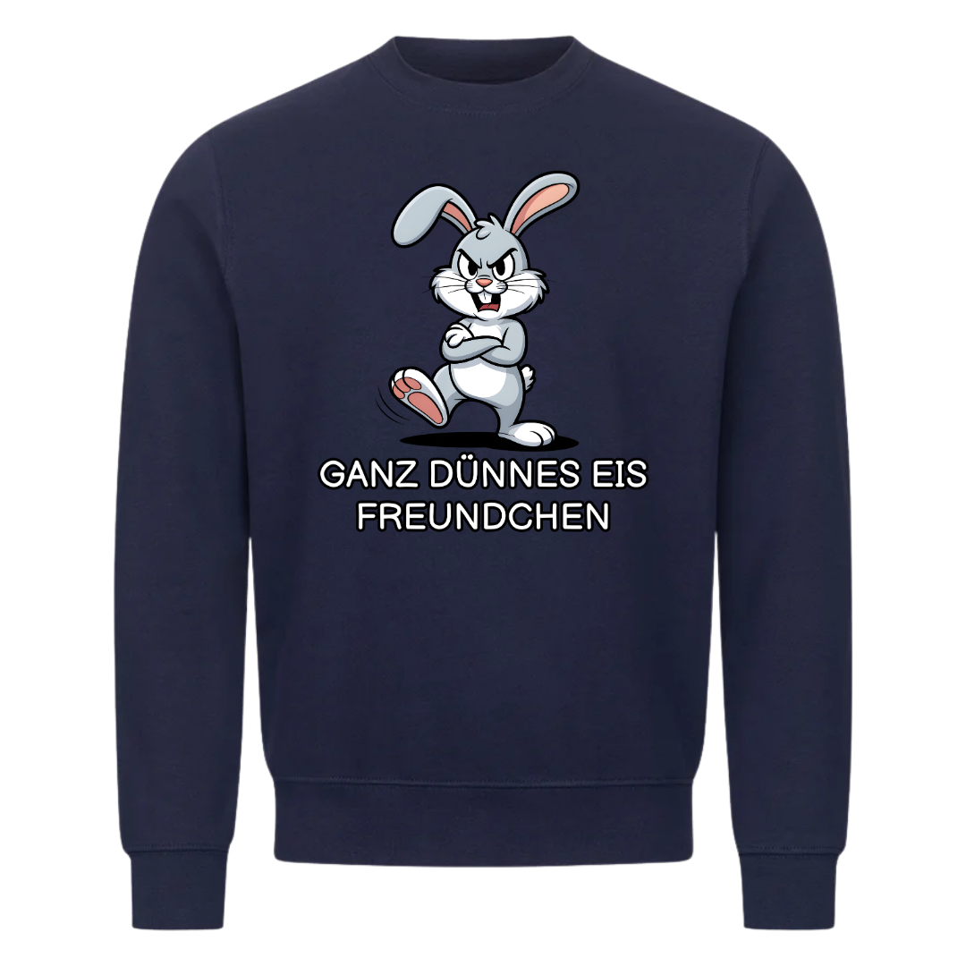 Sweatshirt Ganz Dünnes Eis Hase, getragen