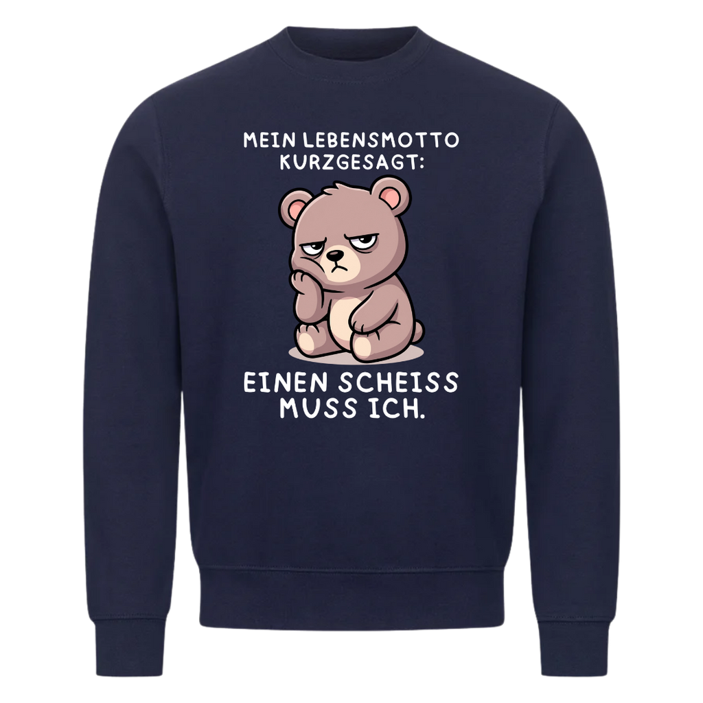 Sweatshirt Einen Scheiß muss ich, Seitenansicht