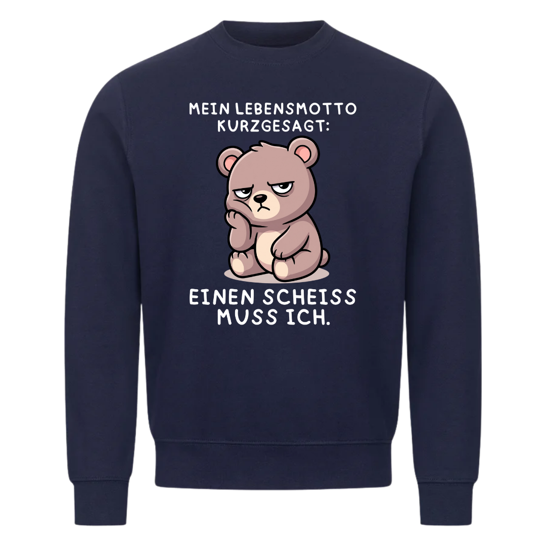 Sweatshirt Einen Scheiß muss ich, Seitenansicht