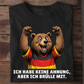 Ich brülle mit Fußball Bio T-Shirt
