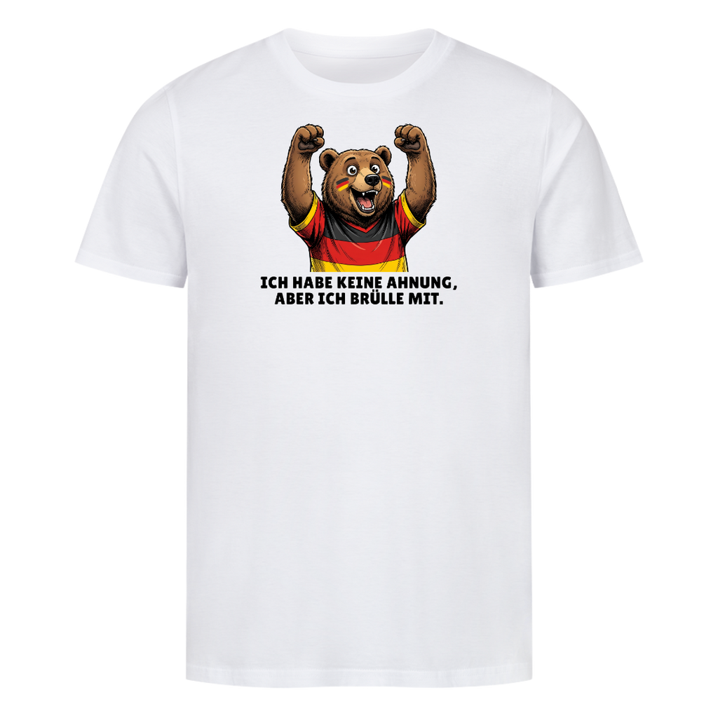 Ich brülle mit Fußball Bio T-Shirt