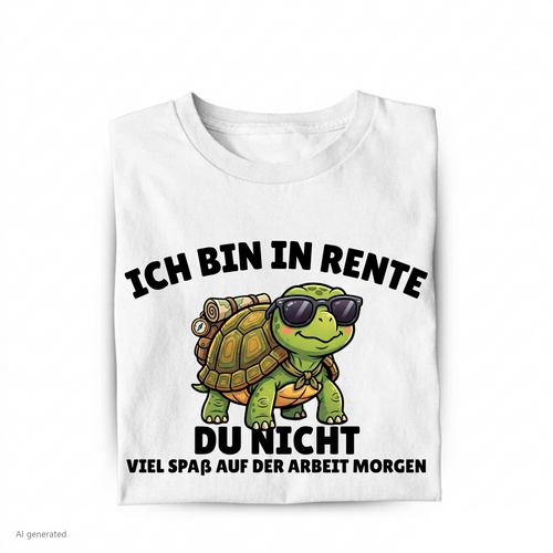 Ich bin in Rente - Du nicht Bio T-Shirt