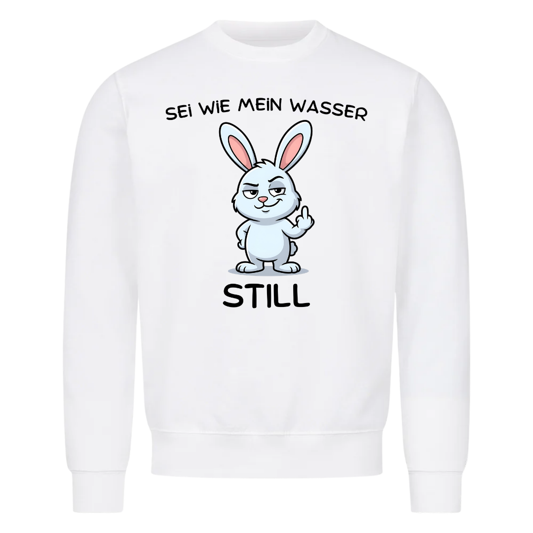 Sweatshirt Sei wie mein Wasser - Still, getragen
