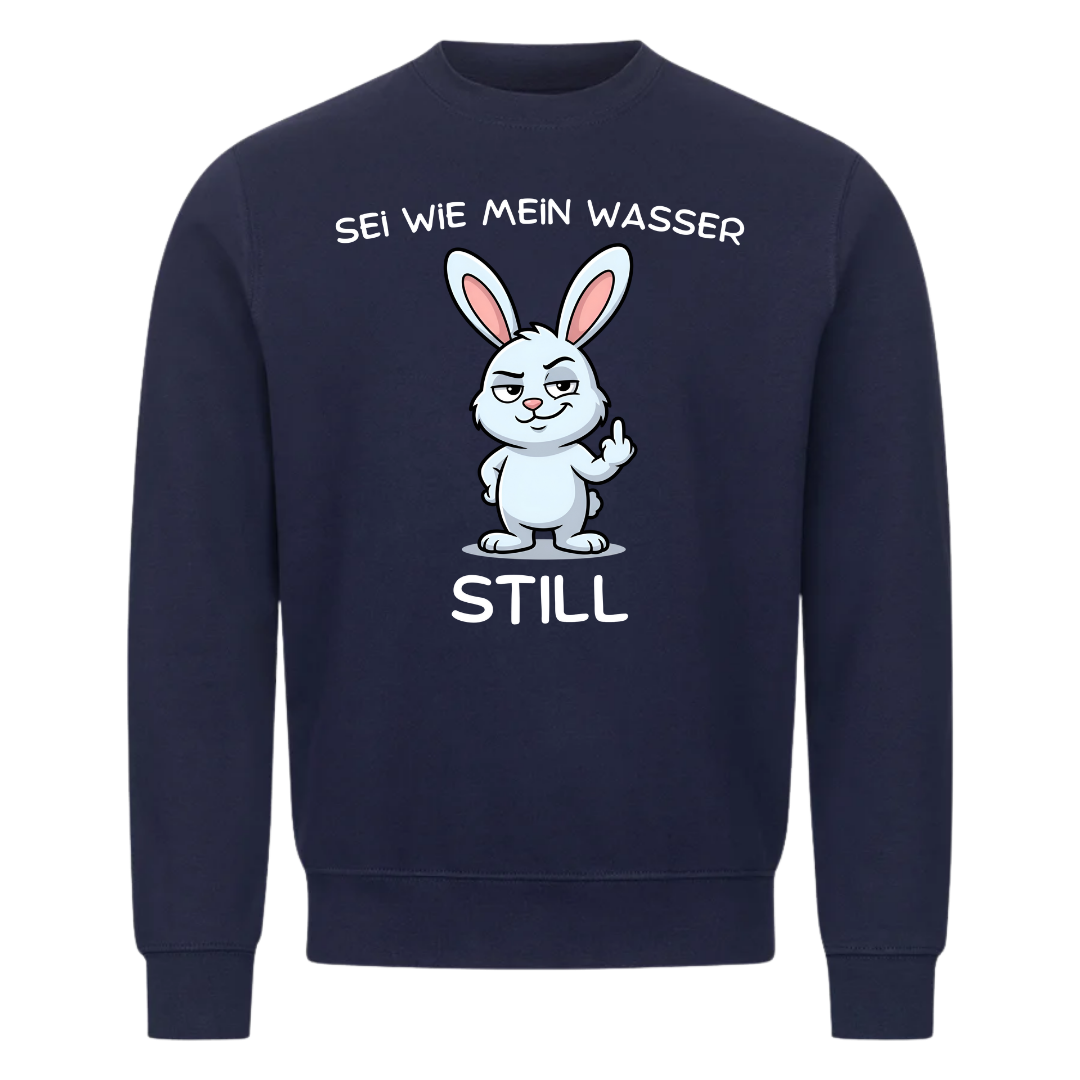 Sweatshirt Sei wie mein Wasser - Still, Seitenansicht