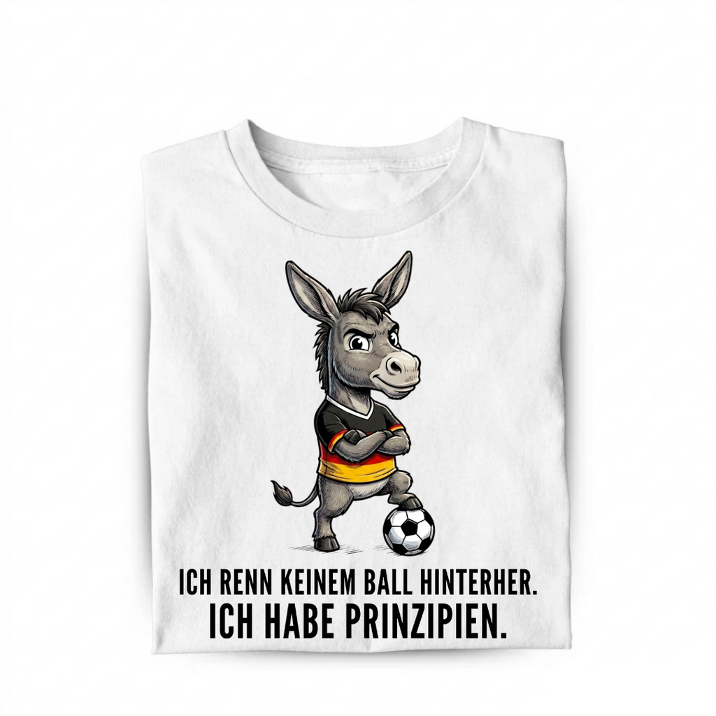 Ich habe Prinzipien Fußball Bio T-Shirt