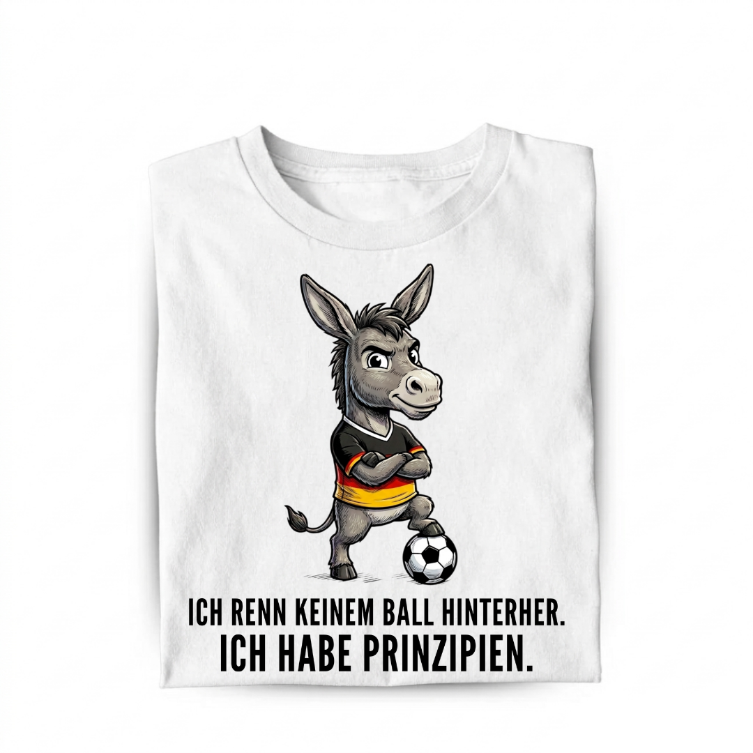 Ich habe Prinzipien Fußball Bio T-Shirt