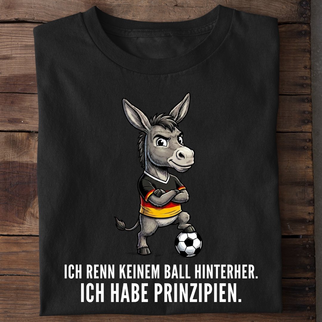 Ich habe Prinzipien Fußball Bio T-Shirt
