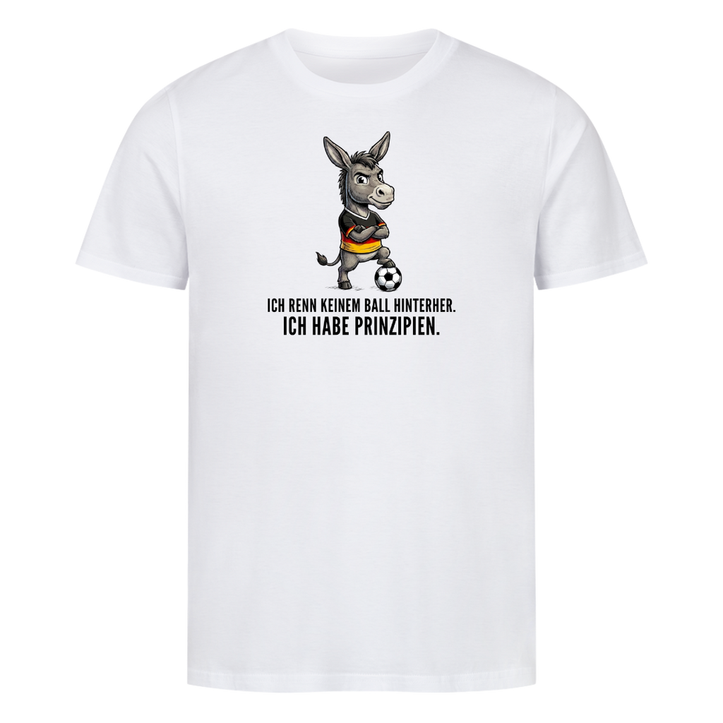 Ich habe Prinzipien Fußball Bio T-Shirt