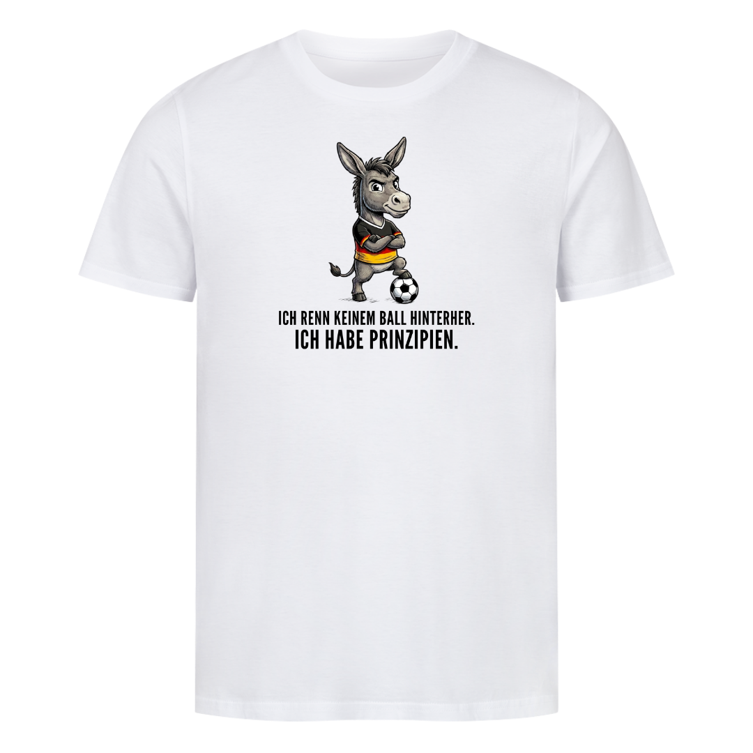Ich habe Prinzipien Fußball Bio T-Shirt