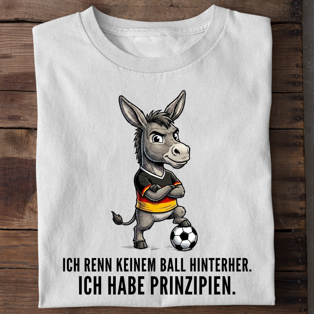 Ich habe Prinzipien Fußball Bio T-Shirt