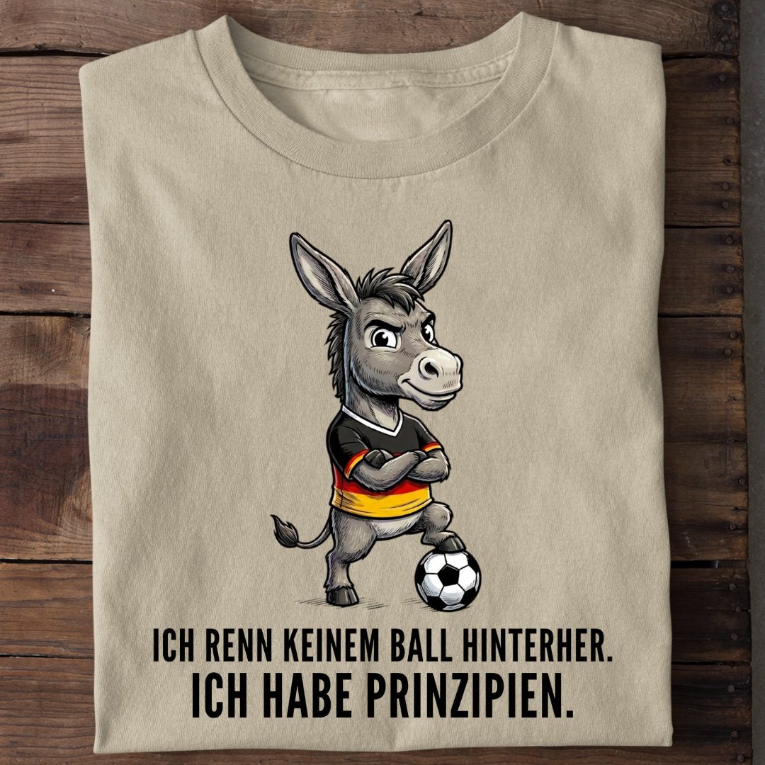 Ich habe Prinzipien Fußball Bio T-Shirt