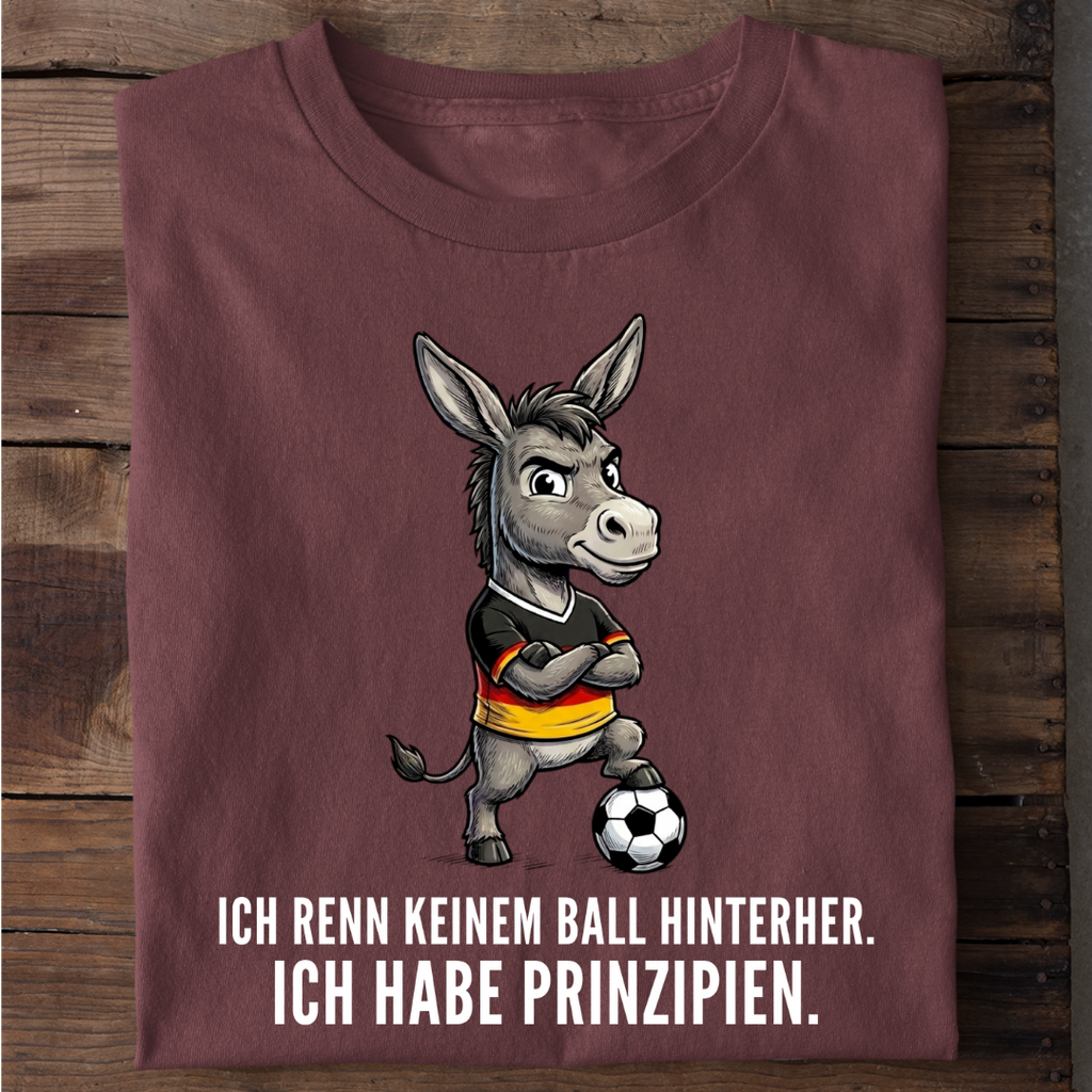 Ich habe Prinzipien Fußball Bio T-Shirt