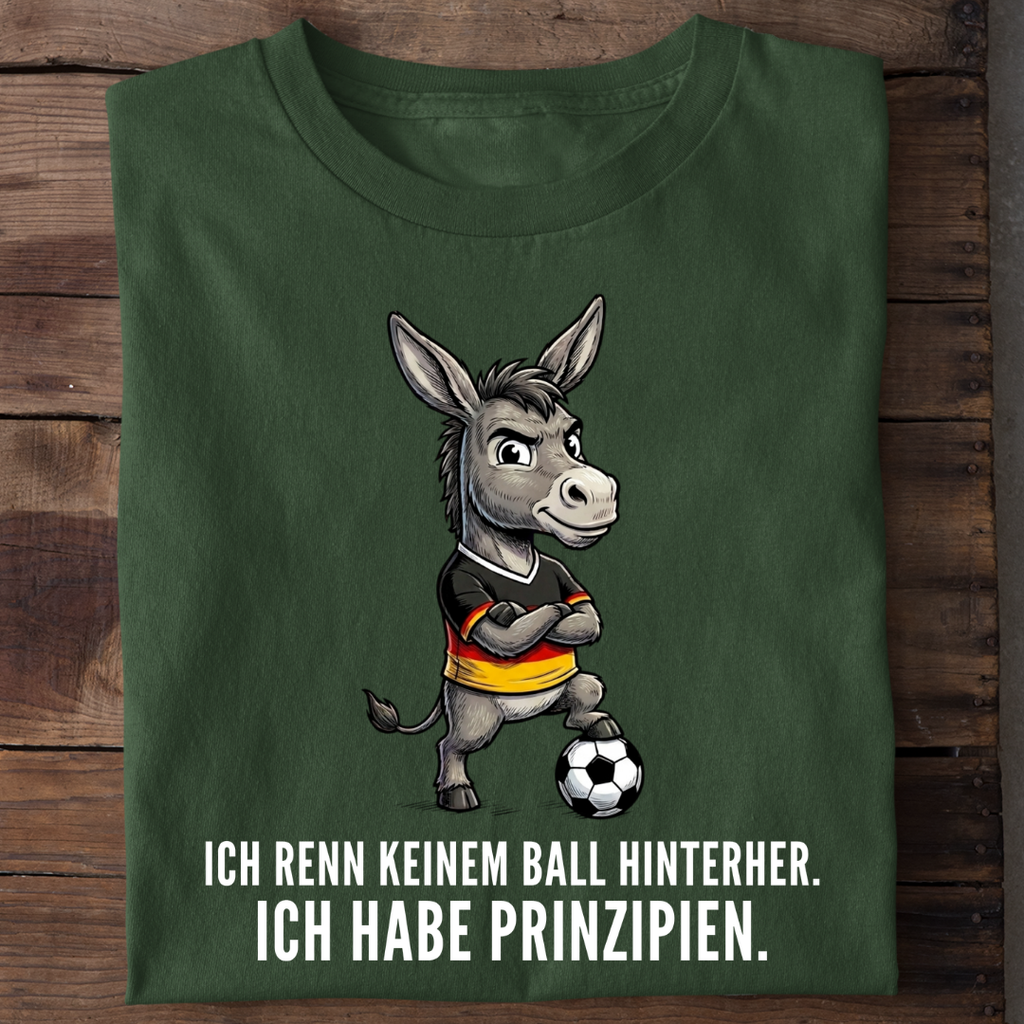 Ich habe Prinzipien Fußball Bio T-Shirt