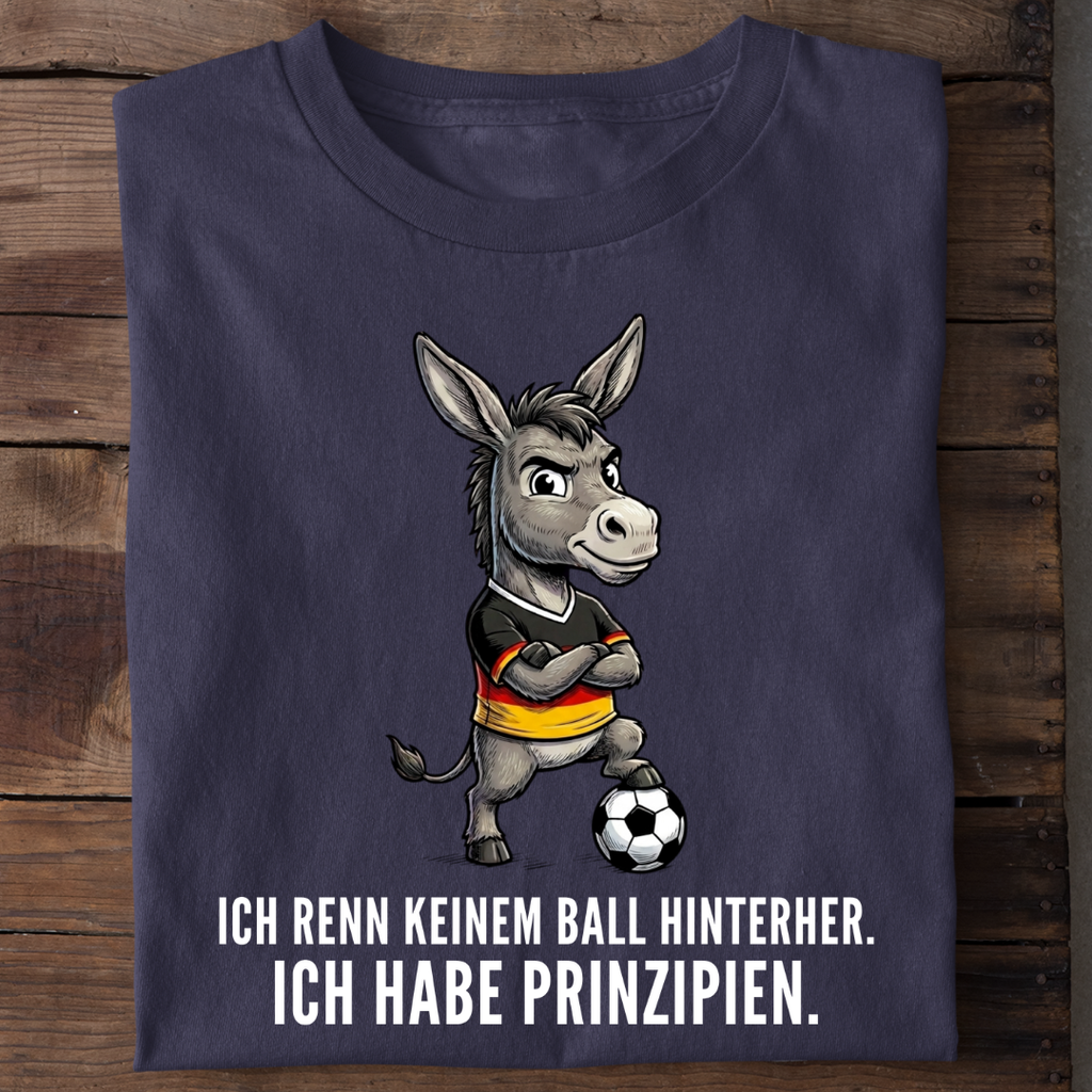 Ich habe Prinzipien Fußball Bio T-Shirt