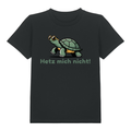 Hetz mich nicht Kinder T-Shirt Schwarz Vorderseite