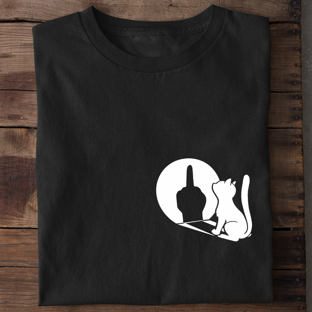 T-Shirt Sarkastische Katze, Motivansicht
