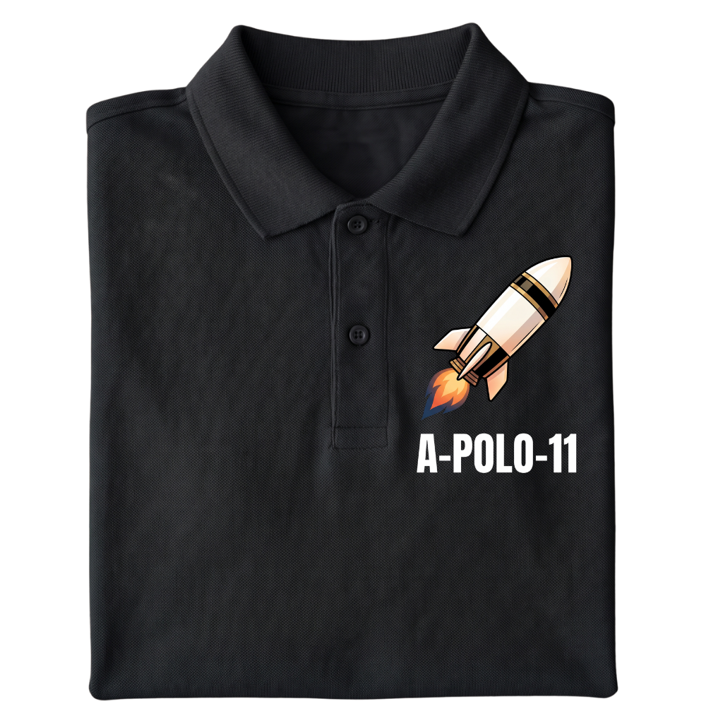 A-Polo 11 Polo T-Shirt gefaltetes Mockup