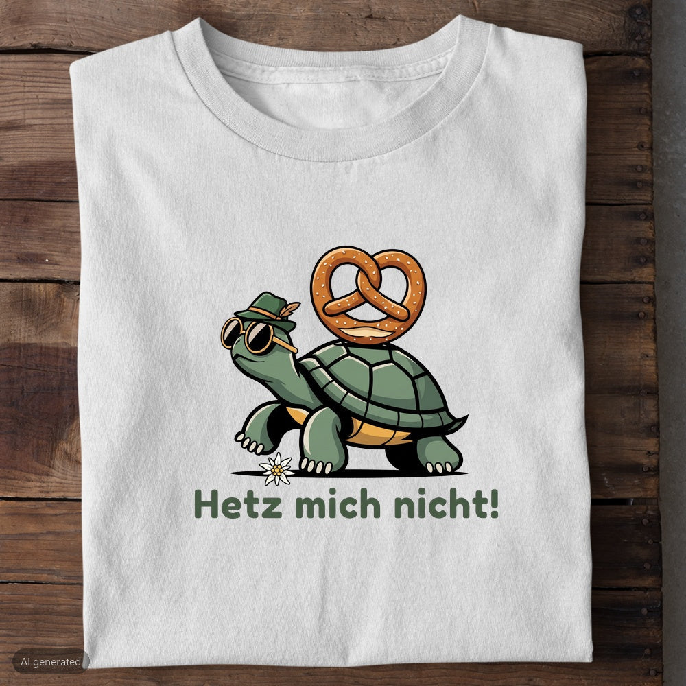Hetz mich nicht Wiesn T-Shirt in Weiß