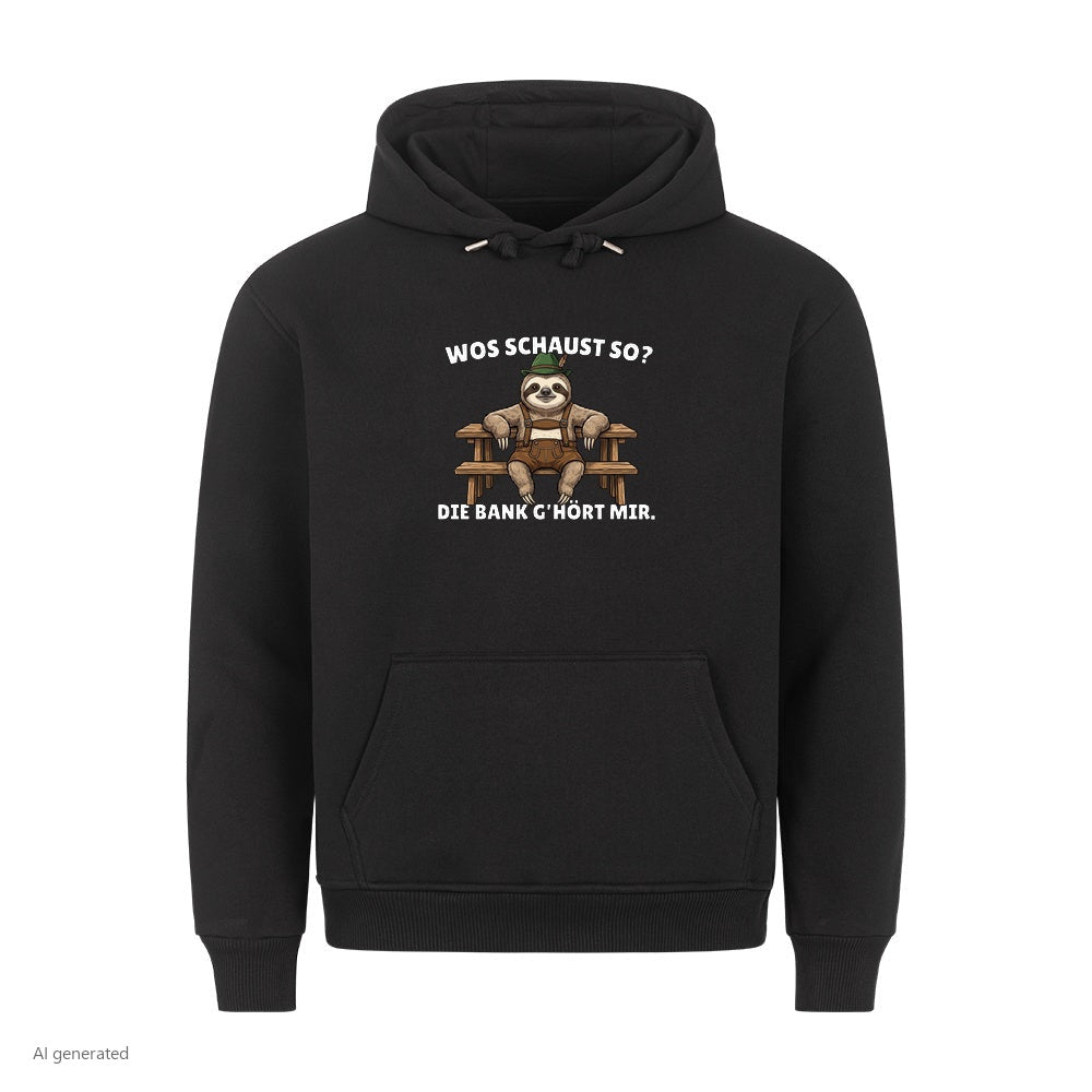 Die Bank gehört mir Wiesn Hoodie in Schwarz
