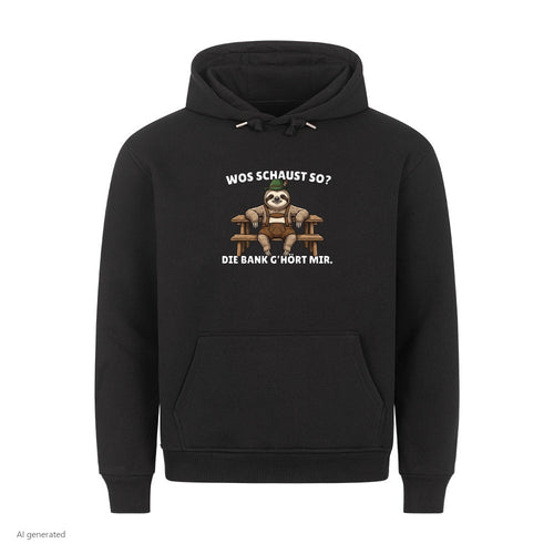 Die Bank gehört mir Wiesn Hoodie in Schwarz