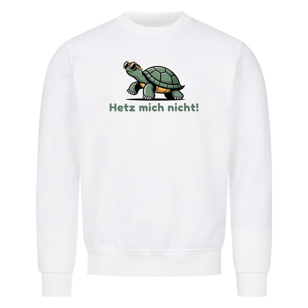 Sweatshirt Hetz mich nicht Schildkröte, getragen