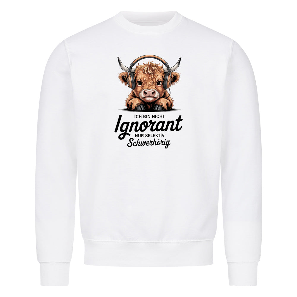 Sweatshirt Ignorant, getragen