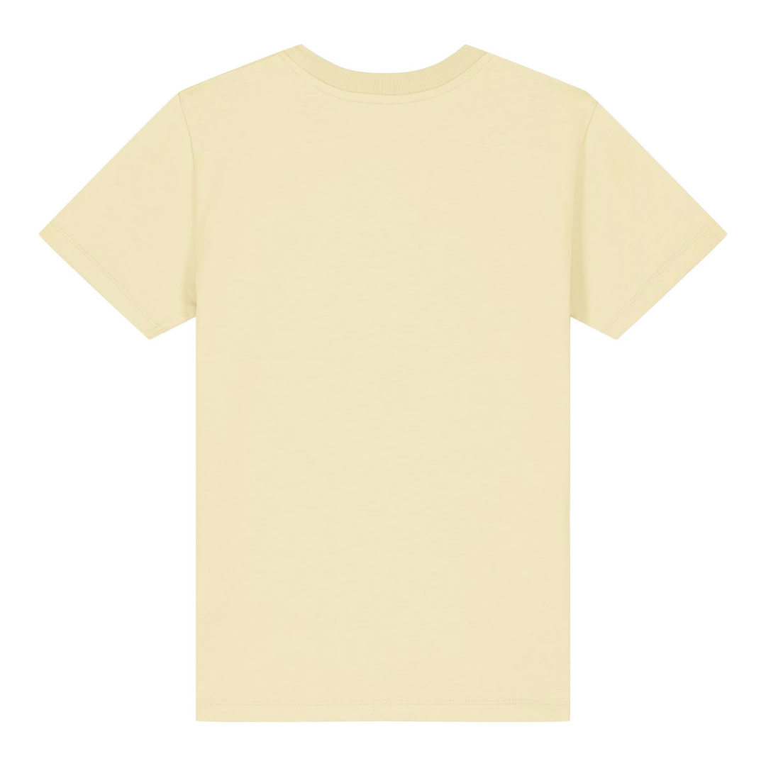 Hetz mich nicht Kinder T-Shirt Butter Rückseite