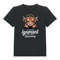 Ignorant Kinder T-Shirt Schwarz Vorderseite