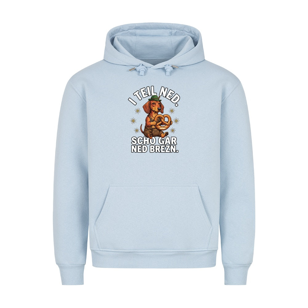 I teil keine Brezn Wiesn Hoodie in Babyblau