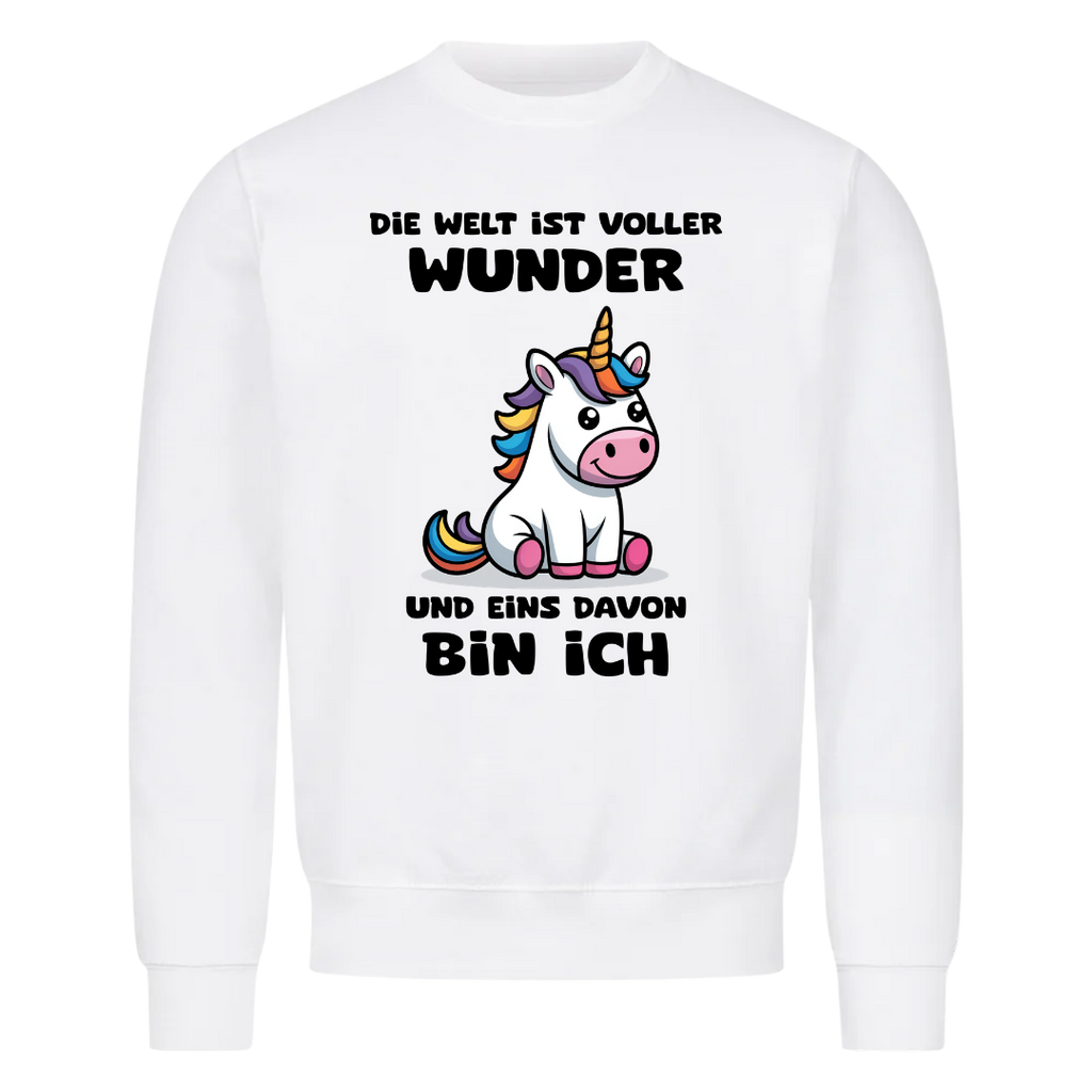Sweatshirt Die Welt ist voller Wunder, getragen