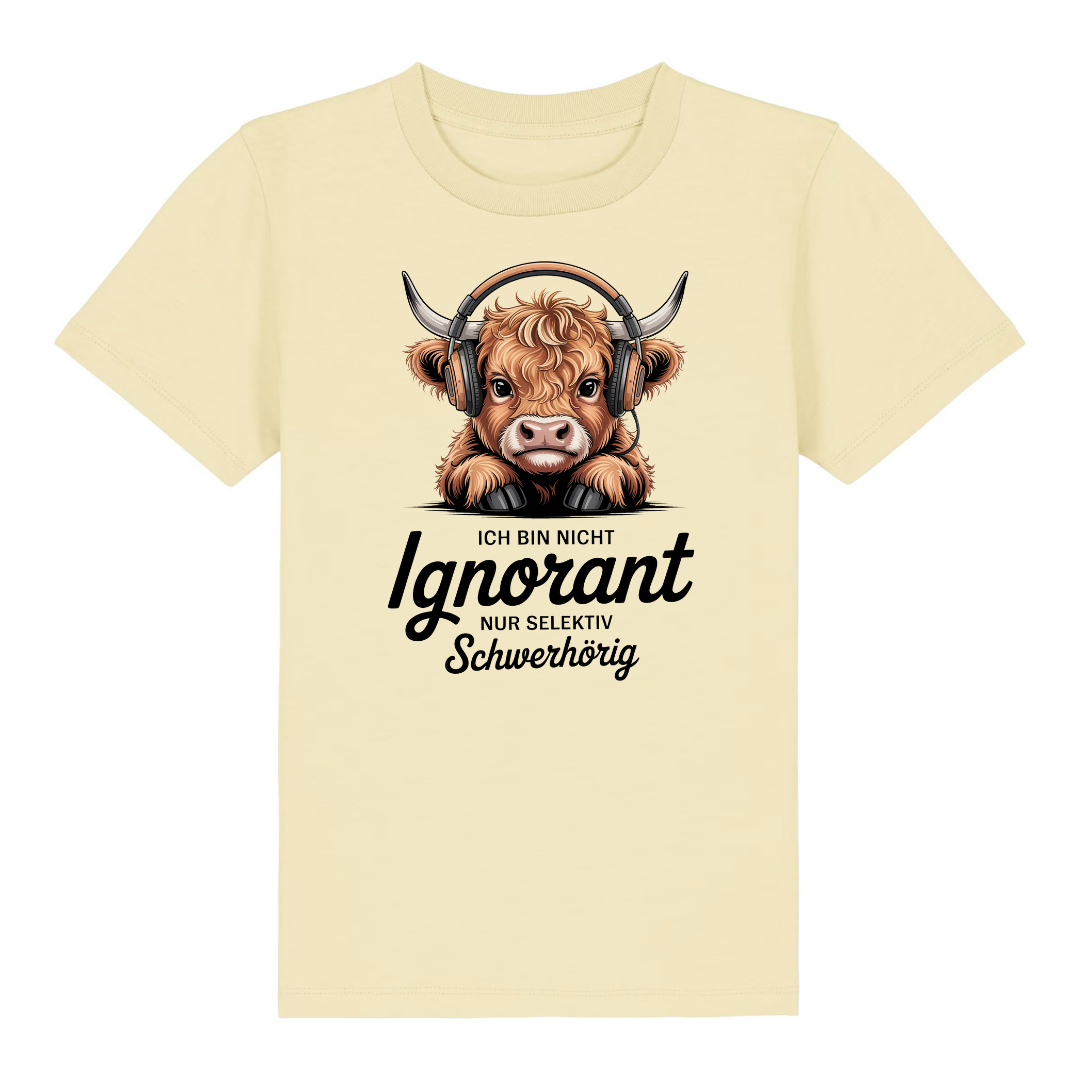 Ignorant Kinder T-Shirt Butter Vorderseite