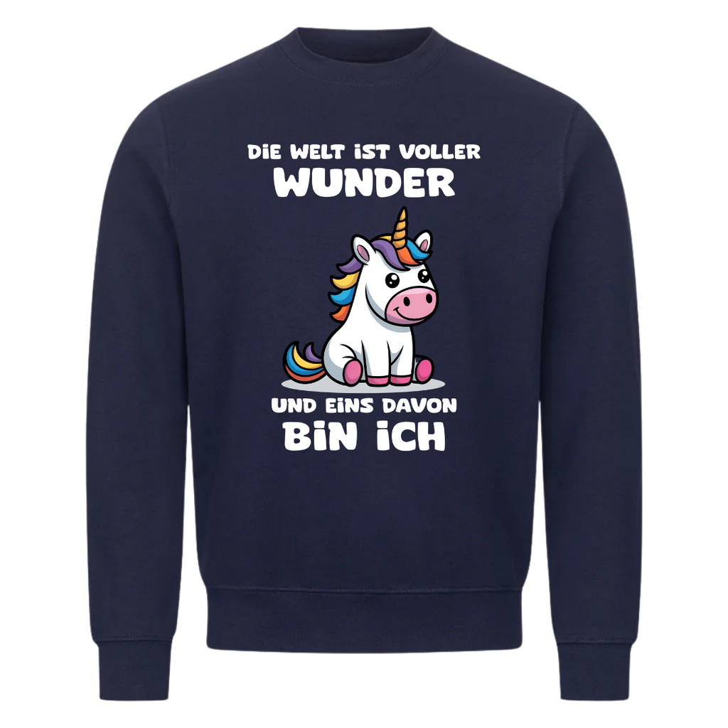 Sweatshirt Die Welt ist voller Wunder, Seitenansicht