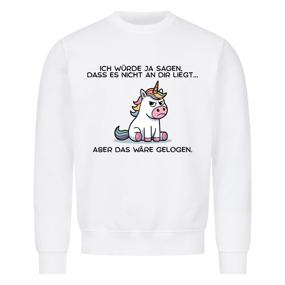 Sweatshirt Es liegt nicht an dir, getragen