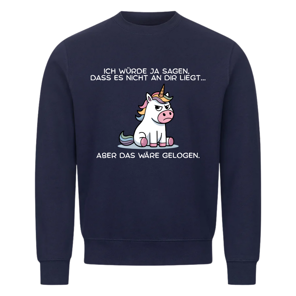 Sweatshirt Es liegt nicht an dir, Seitenansicht